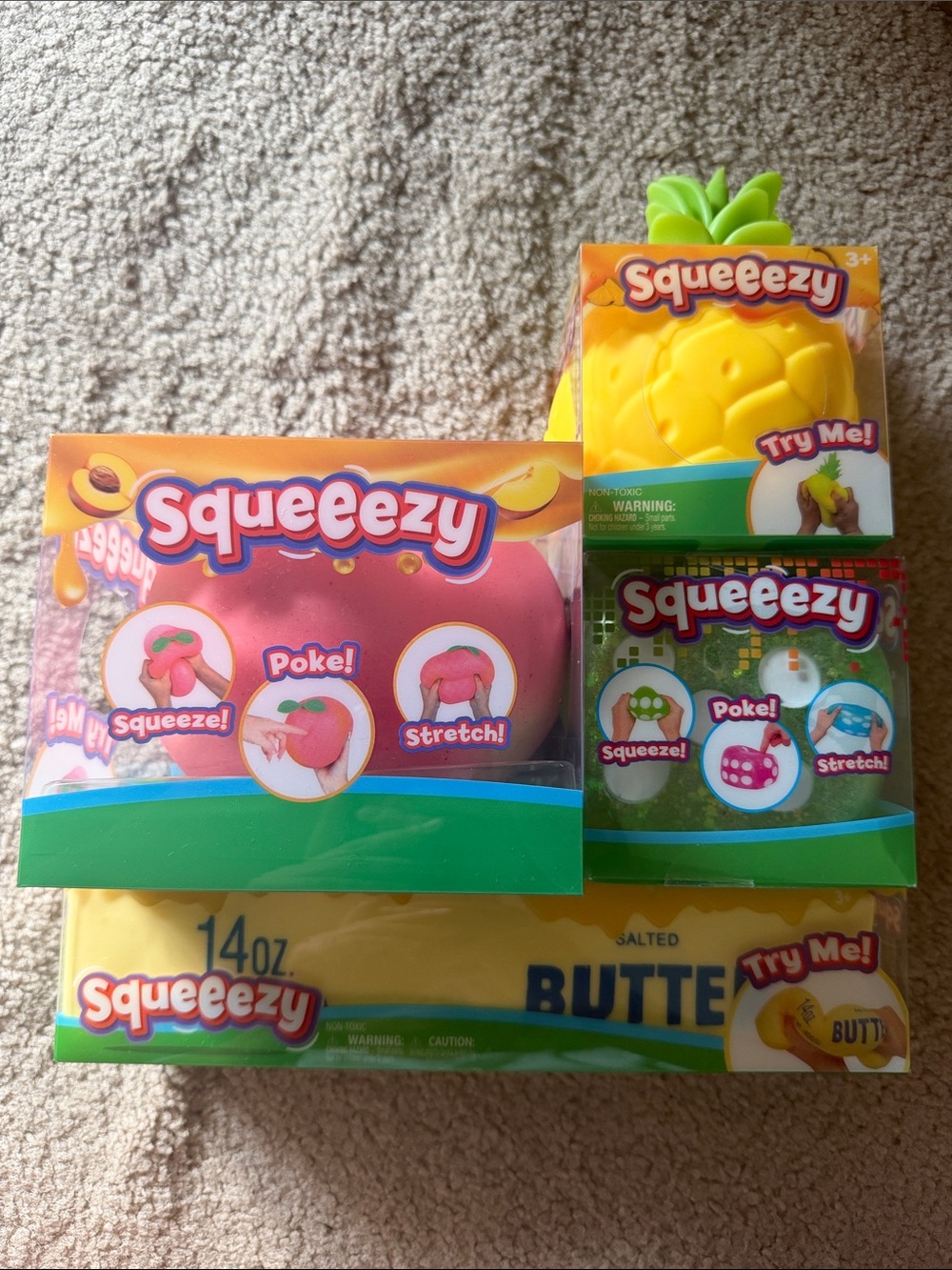 Sunny Days Squeezy Bundle - Pineapple & Butter & Dice & Peach